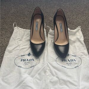 Prada Women's Classic Black Heels